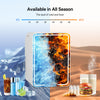 Mini Fridge with LED Mirror Portable Cooler Warmer Table Top Bedroom Makeup