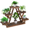 Anti-mould Wood Flower Rack Plant Stand Home Corner Bonsai Display Shelf Garden