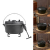 NEW Cast Iron Pot Pre-Seasoned Touriam Kazan Camping Fire Cooking Dutch Oven Pan