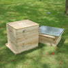 Wooden Langstroth Beehive Honey Bee Hive Frames House Pro Beekeeper Tool Kits UK