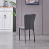 Grey Dining Table and Chairs 4/6 Set Retro Dining Room Chair Kitchen Home Office
