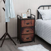 Storage Cabinet Organizer Unit 3 Drawer Fabric Dresser Tower Bedroom Nightstand