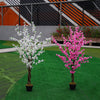 5FT Large Artificial Cherry Peach Tree Blossom Flowers Potted Plant In/Outdoor