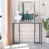 Elegant Marble Console Table Snack Entryway Table Home Office Corner Workbench