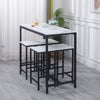 5Pcs Bar Table Stools Set 4 Bar Stools for Breakfast Pub Counter Small Apartment