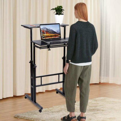 Adjustable Laptop Desk Stand Portable Notebook Computer Table Trolley Bed Tray