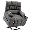 Massage Heat Armchair Single Sofa Electric Riser Lounge Recliner Chair Grey