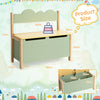 Kids Flip-up Toy Storage Chest w/Seating Bench Children Bedroom Organizer