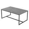 100cm Minimalist Coffee Table Tea Center Dining Table Sturdy Metal Legs Support