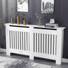 Large White Radiator Cover Safe Rounded Edges Slatted Grill Sidewall Shelf Decor