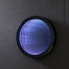 Bathroom Illuminated Infinity Tunnel Circle LED Light Wall Mirror Vanity Shaving