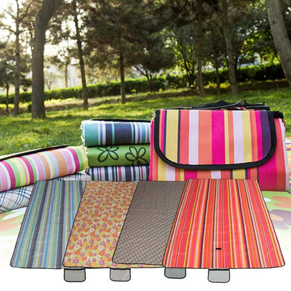 Outdoor Picnic Blanket Rug Waterproof Backing Camping Festival Mat 150*200CM UK