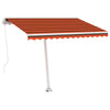 Freestanding Manual Retractable Awning 300x250 Orange/Brown V6P6