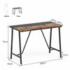 Space-saving Computer PC Desk Black+ Vintage Writing Study Desk for Home Office