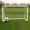 New 4Ft x 2.6Ft Kids Child Football Goals Set Post Soccer Training Steel Frame