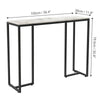 Extra Long Console Table Marble Table Hallway Entrance Storage Rack Gold Black