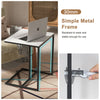 Marble Coffee Table End Side Table Laptop Holder Full Open Storage C Stand Frame