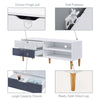 TV Cabinet Vintage TV Stand Console Table TV Unit Centre Table with Storage Cube