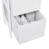 Bathroom Tall Cabinet Storage Unit Organizer Tower w/Shelves Cupboard White