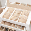 4 Layers Large Jewellery Boxes Storage Organizer Case Cabinet w/Portable Box