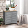 Storage Cabinet Cupboard Two Door Bathroom Cabinet MDF Kitchen Office Furniture