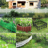 Flexible Plastic Wooden Effect Lawn Border Edge Garden Edging Picket Fencing Set