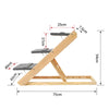 2In1 Portable Folding Pet Stairs for Dog Cat High Bed Steps Safety Car Wood Ramp