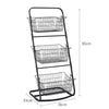 Metal Wire Kitchen Storage Baskets Stand Fruit Vegetable Food Storage Rack Shelf