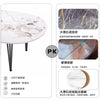 2pcs Luxury Coffee Table Marble Effect Cafe Center Table Living Room Bedroom Dec