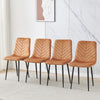Dining Chairs 2er Set, Velvet Cover Chair for Dining Room, Chairs Set of 2