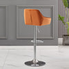 2x Bar Stools Breakfast Comfortable Swivel Gas Lift Kitchen Stool Velvet Chairs