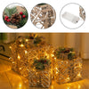 Christmas LED Gift Boxes with Ribbon Wedding Party Xmas Eve Gift Box Set 3pcs