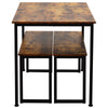 Dining Table and Bench Set Breakfast Bar Kitchen Dining Furniture Space Saving