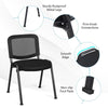 5PCS Office Guest Chairs Stackable Meeting Room Chairs Conference Mesh Chairs