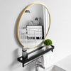 40-80cm Round Wall Mounted Mirror Bathroom Bedroom Makeup Dressing Vanity Decor