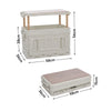 95L Folding Camping Picnic Storage Box/Camping Table Outdoor BBQ Party Container