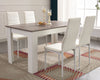 Wooden Dining Table and Chairs 4 / 6 Set Pu Leather Seat Kitchen Room Furniture