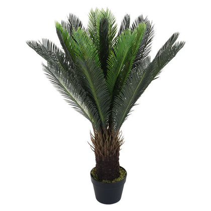 3FT 90cm Large Palm Tree Artificial Cycas Palm Plant Topiary Potted Faux Tree UK