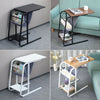 Portable End Table Sofa Counch Side Coffee Table Laptop Desk With Storage Shelf