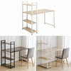Corner Computer Desk with 4 Tier Storage Shelves Home Office Table Workstation
