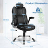 Swivel Kneading Massage Office Chair Adjustable Executive Chair Rocking Function