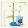 Cat Tree Cute Flower Shaped Cat Tower Indoor Activity Center with Spring Ball