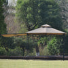 3x3(m) Steel Pergola Gazebo Marquee Garden Shelter Sun Shade Patio Awning Gold