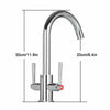 Kitchen Sink Mixer Taps Spray Chrome Brass Faucet Twin Single Lever Swivel Taps