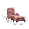Huge Single Armchair Lounge Recliner Sleeper Chair Sofa Bed Lounger w/Footstool