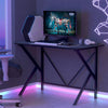 Ergonomic Gaming Desk PC Computer Table Carbon Fibre K Shape Thicken Metal Frame