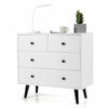 4 Drawer Chest Storage Dresser Freestanding Sideboard Cabinet Organizer Unit