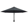 Wall-Mounted Parasol & Metal Pole Umbrella Patio Parasol Garden Umbrella