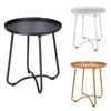 49x42cm Side Table Round Metal Coffee Table for Living Room Decorative Furniture