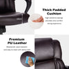 PU Leather Office Chair Modern Executive Chair Ergonomic Mid Back Computer Desk